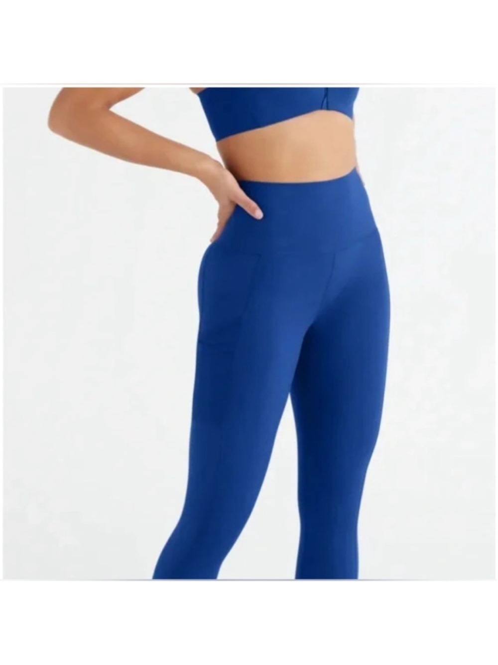 knix royal blue athletic compression leggings XXL yoga workout wear - Picture 2 of 7